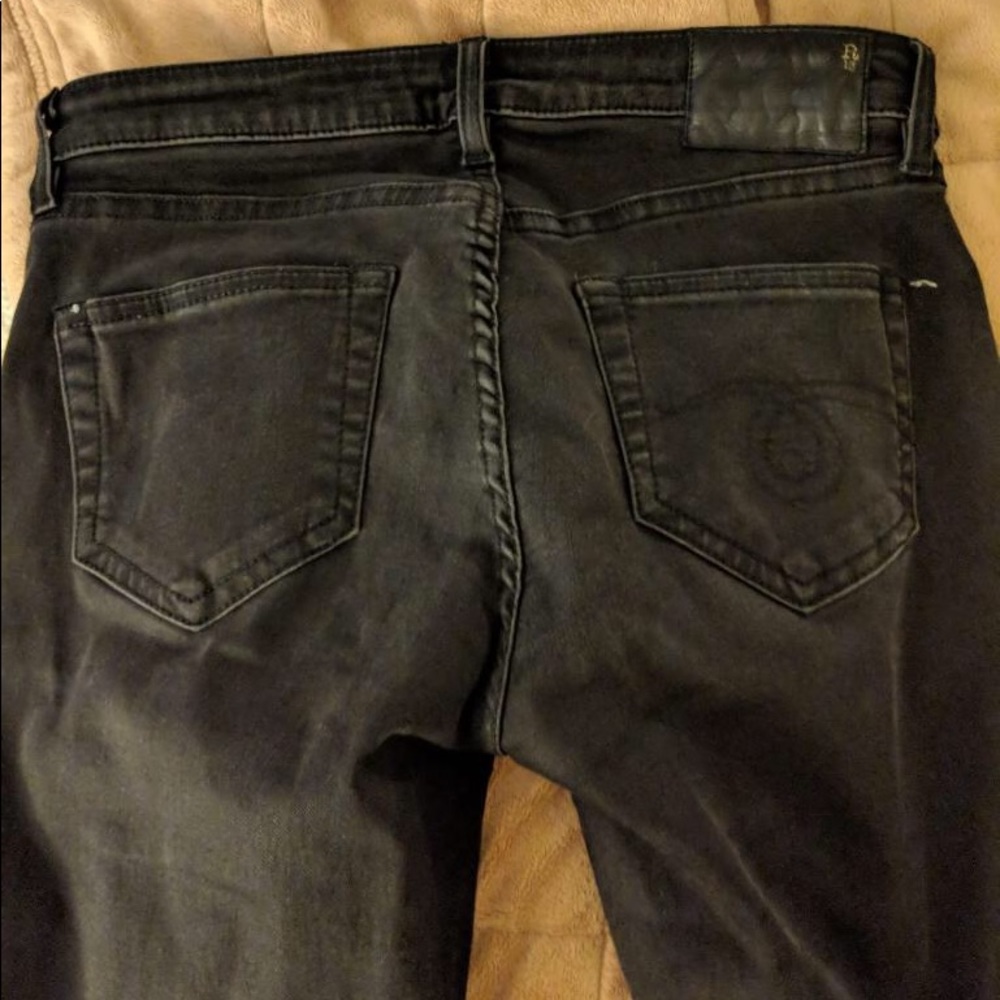 R13 Black Country Kate Skinny Denim Jeans